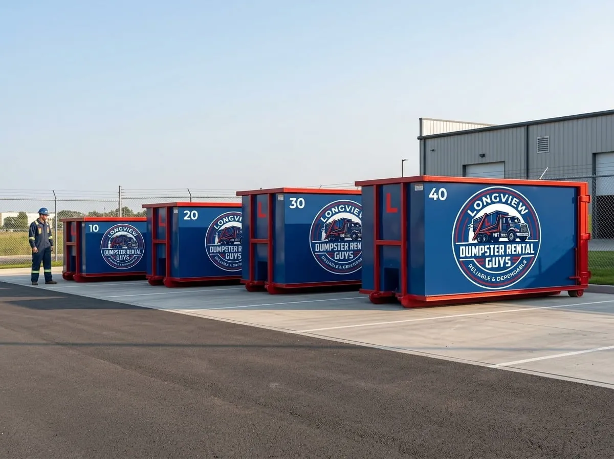 10, 15, 20 and 30 yard roll-off dumpsters available for rent in Longview, TX 10, 15, 20 and 30 yard roll-off dumpsters available for rent in Longview, TX